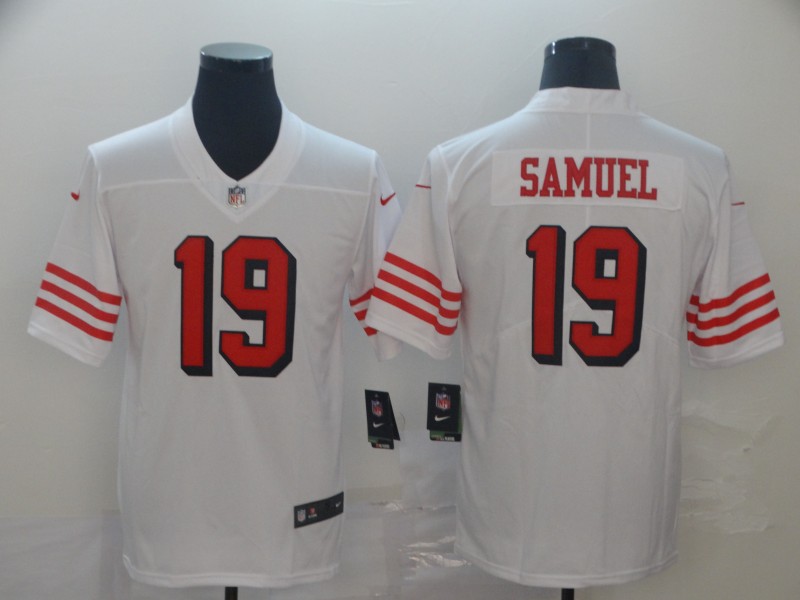Men's San Francisco 49ers Deebo Samuel #19 White Jersey